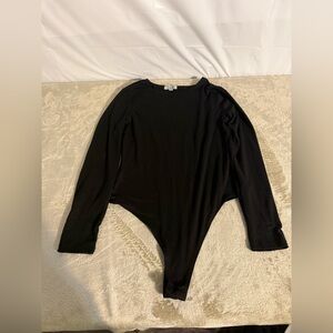 Black Long Sleeve Bodysuit